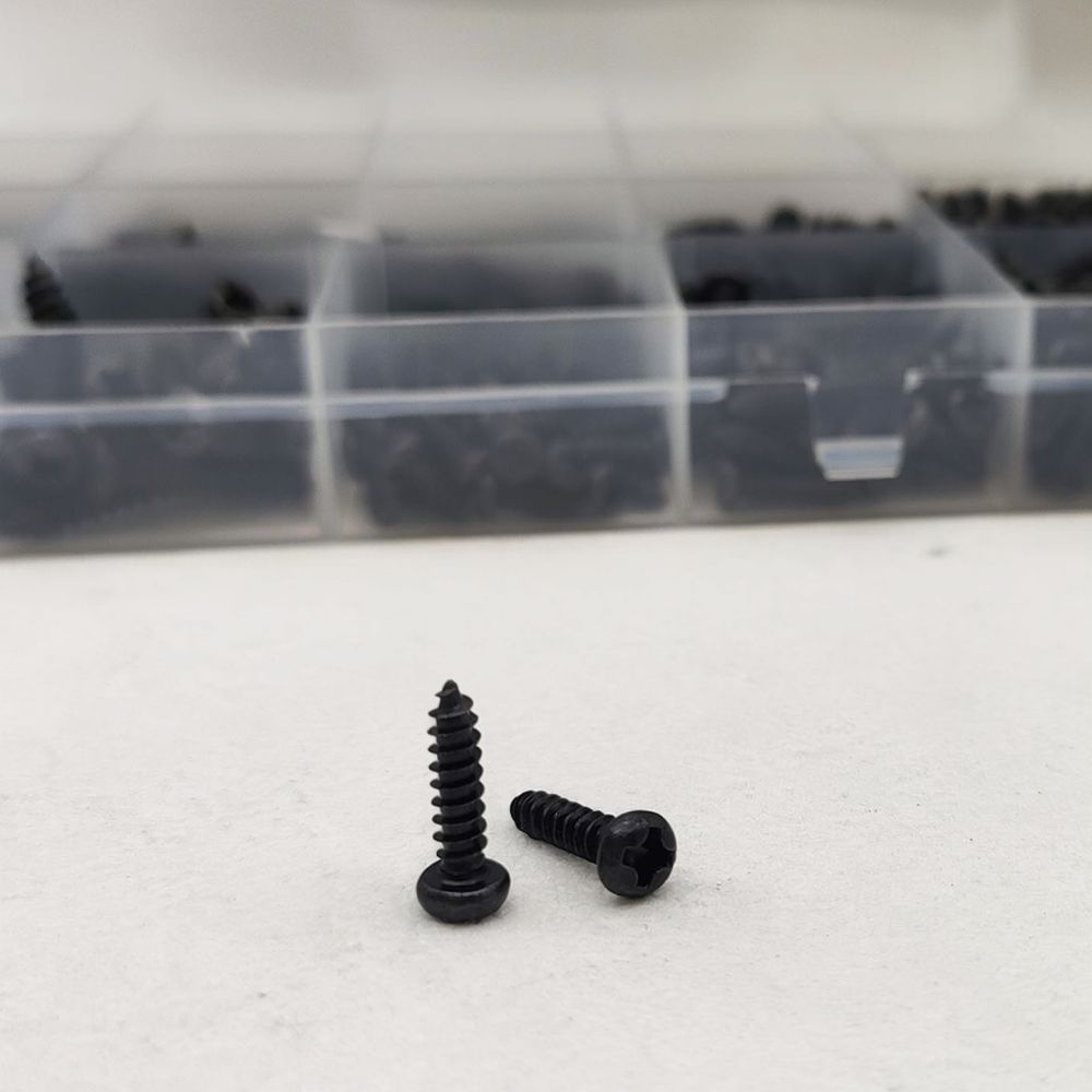Electronics Repair Hobby - Zelftappende schroeven van zwart koolstofstaal, met
